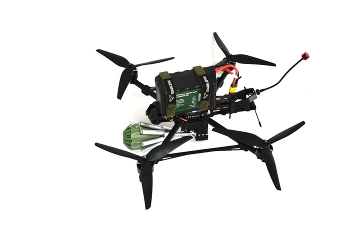 Фронтальний сіткомет ПТАШКА для FPV-дрона з 5 картриджами 2